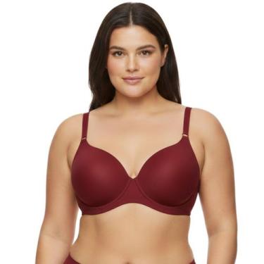 Imagem de Sutiã Sustentação Plus Size Bojo Liso Nayane Rodrigues, Ameixa, 54