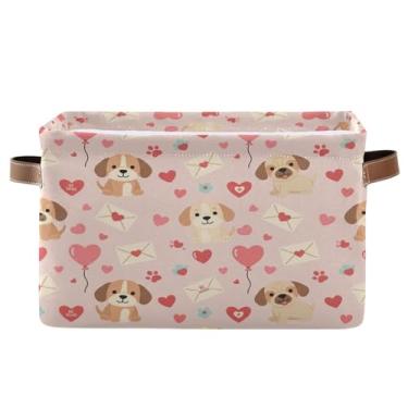 Imagem de Wassud Cesto de armazenamento de lona com alças, cestos organizadores dobráveis para armário, banheiro e decoração de casa, pacote com 1