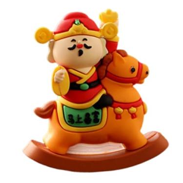 Imagem de Baoblaze Cavalo de balanço, da Riqueza, Ornamento, Pequena Estátua, Decoração de Mesa para Casa, Escritório, Escrivaninha, Ideal para Festas, Sala de, Cavalo Laranja