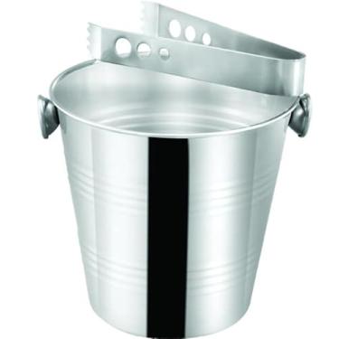 Imagem de BALDE DE GELO C/PEGADOR INOX 1,2L 14CM