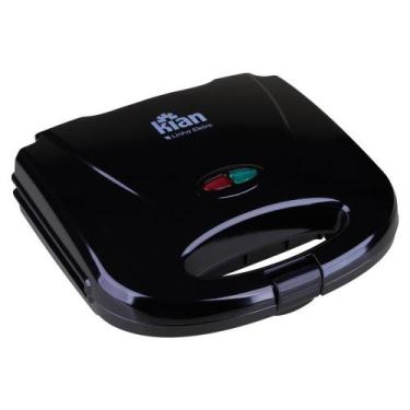 Imagem de Sanduicheira Grill Kian 750W Preta 127V, 110V, Preto