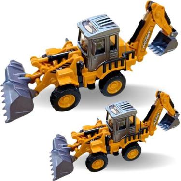 Imagem de Miniatura Retroescavadeira Máquina Construção Articulado - Barcelona