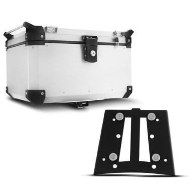 Imagem de Baú Moto Alumínio Top Case 48 Litros + Base de Fixação Super Adventure