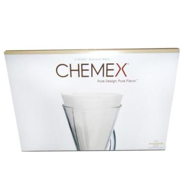 Imagem de FP2 - Filtro De Papel Chemex Meia Lua Branco 100 Unidades - Para 3 Xíc