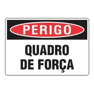Imagem de Placa sinalização perigo quadro de força 15x20 - pacific