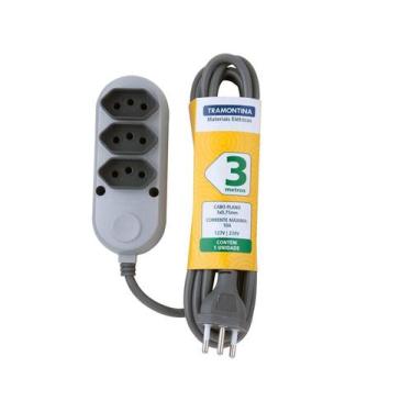 Imagem de Extensão Múltipla 3 Tomadas 2P+T 10 A 250 V Tramontina 3 m