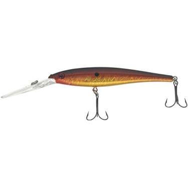 Imagem de Berkley Isca de pesca Flicker Minnow, pôr do sol escorregadio, 14 g, 11 cm Crankbaits, perfil realista, curva de mergulho afiada para pescar rapidamente, equipada com anzol Fusion19
