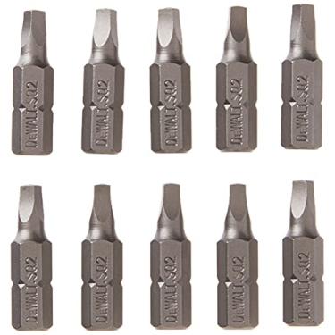Imagem de DEWALT DW2202B10#2 Ponta de broca quadrada de 2,5 cm (pacote com 10), prata
