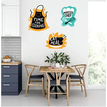 Imagem de Adesivo De Parede com 3 uni Cozinha tamanho 35 cm cada