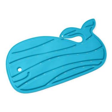 Imagem de Tapete Infantil Para Banho Antiderrapante Baleia Moby Azul Skip Hop
