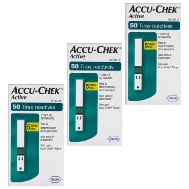 Imagem de Tiras Para Controle De Glicemia Accu-Chek Active - 150 Unidades - Roch