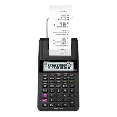 Imagem de Calculadora com bobina Casio HR-10RC, 10 x 8 x 24 cm, preto