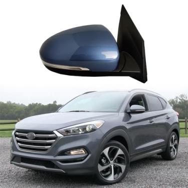 Imagem de Espelho retrovisor de carro adequado para Hyundai Tucson 2015-2019 Conjunto de espelho lateral do passageiro para Hyundai Tucson acessórios ajuste de lente elétrica, luz de seta