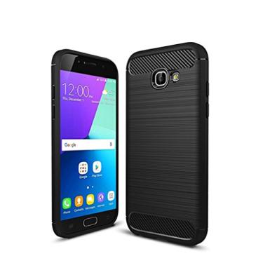 Imagem de Capa para Samsung Galaxy A3 2017/A320, sensação macia, proteção total, anti-arranhões e impressões digitais + capa de celular resistente a arranhões para Samsung Galaxy A3 2017/A320