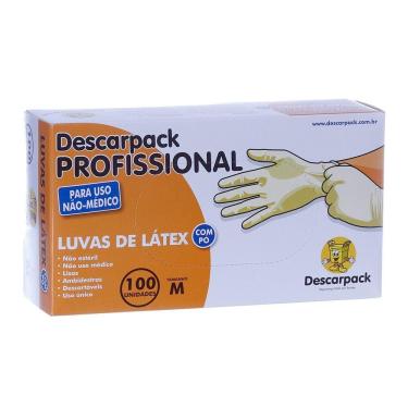 Imagem de Luva de Látex com 100 Unidades Profissional 