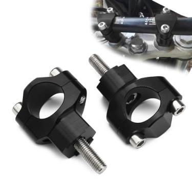 Imagem de JFG Racing 1 1/8" 28 mm CNC guidão suportes de barra braçadeiras para 125-530 SX SXF EXC EXCF XCW XCFW 00-16JFG RACING preto Y151601017