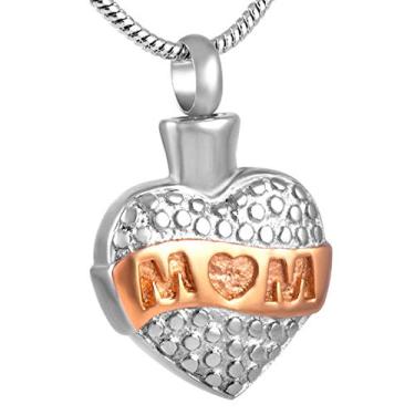 Imagem de YTIYT Colar para cinzas Urna Colar Pingente Colar Crematório Urna Memorial Pingente Cremação, Aço inoxidável, não conhecido