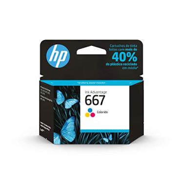 Imagem de Cartucho de Tinte HP 667 Colorido Original (3YM78AB) Para Impressora Deskjet 2376, 2776, 6476, 5076, 5276