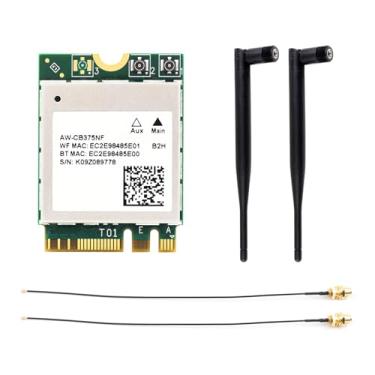 Imagem de Waveshare Placa de rede sem fio de banda dupla AW-CB375NF, WiFi 5 de 2,4 G/5 GHz, interface NGFF (tecla M/2 A/E), núcleo RTL8822CE-CG, suporte BLE 5.0, alta velocidade para Jetson Xavier NX, Orin NX,