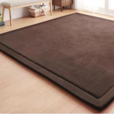 Imagem de Espessamento de lã coral tatami esteira sala de estar mesa de chá pela cama quarto tapete loja rastejando, café, 80cm 200cm