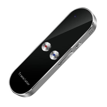 Imagem de Tradutor Portátil de Idiomas Em Liga de Alumínio Com Tradução de Voz Em Vários Idiomas Em Tempo Real para Viagens, Reuniões de Negócios e Estudo