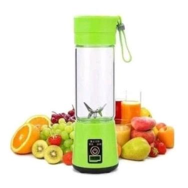 Imagem de Mini Liquidificador Portátil 6 Lâminas Para Suco Shake Cabo USB LQDFR 