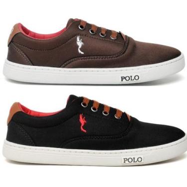 Imagem de Kit Combo Com 2 Sapatenis Tênis Infantil Masculino Casual - polo blu, 