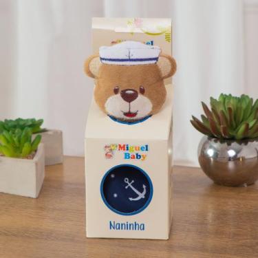 Imagem de Naninha Pelúcia com Prendedor de Chupeta para Seu Bebe - Nena Enxovais