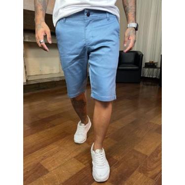 Imagem de Bermuda Sport Fino Bolso Faca Masculino - Next Jeans, Azul bebê, 40