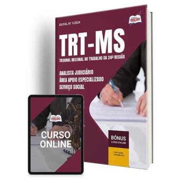 Imagem de Apostila TRT-MS 2024 - Analista Judiciário - Área Apoio Especializado 