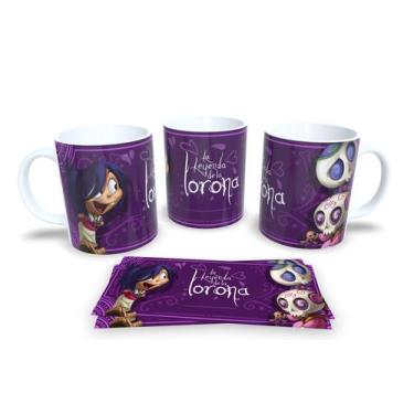 Imagem de Canecas de Porcelana Personalizadas dia dos Mortos - Estampa Sublimada