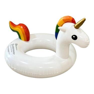Imagem de Boia Inflável De Unicornio Importway 120cm Para Piscina