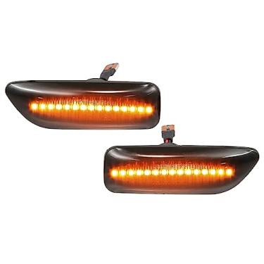 Imagem de X AUTOHAUX Luz de seta de LED com lente amarela preta para Volvo V70 2001-2007 2,4L 2,5L NO.8658947/8658946 1 par