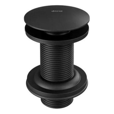 Imagem de Válvula Saída D'água Click-clack 7/8 Onix Docol 009224ce Preto Fosco