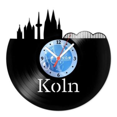 Imagem de Relógio De Parede Disco Vinil Lugares - Koln Alemanhã - VLU-029 - Mode