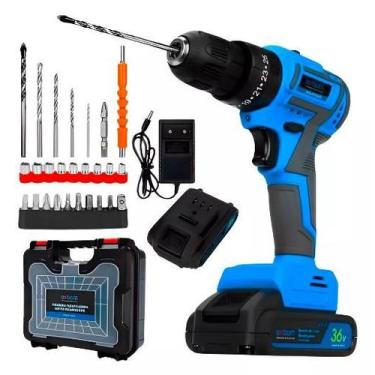 Imagem de Furadeira Parafusadeira Sem Fio 36v 2baterias Estojo Bivolt - ONYONSTO