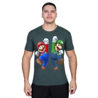 Imagem de Camiseta Super Mario Gamer Personalização Envio Imediato Top - Cassio 