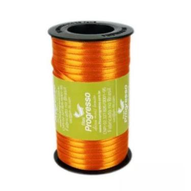 Imagem de Fita de Cetim Carretel Progresso 4mm nº00 - 100m Cor 066 Laranja - 01 