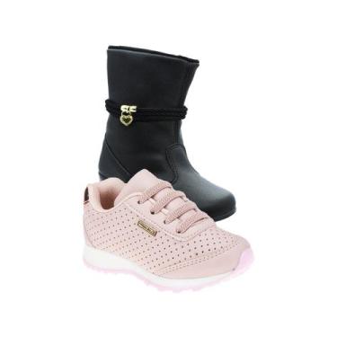Imagem de Bota Menina e Tenis Infantil - KIT 2 PARES Tam 20 ao 34 - sapatinhos.c