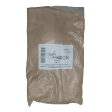 Imagem de Argila Marrom 1kg 100% Pura Ervas E Raízes - ervas e raizes