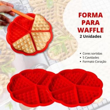 Imagem de Kit Forma Silicone Airfryer Micro-Ondas Reutilizável Waffle - Escolha 