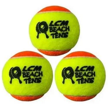 Imagem de Kit 3 Bola De Beach Tennis LCM conf Normas Oficiais Cbt Usta