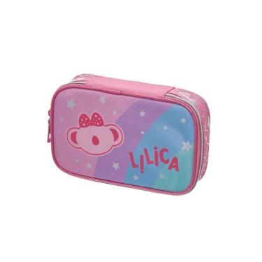 Imagem de Estojo Box Lilica Ripilica Arco Íris Escolar 32 Elásticos