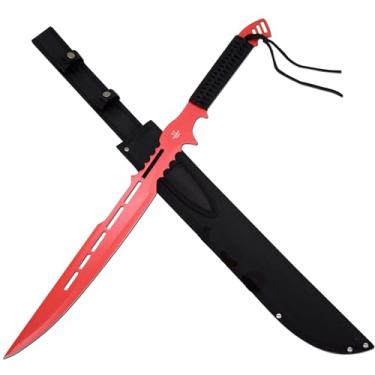 Imagem de Snake Eye Tactical Fantasia Design Ninja Espada Vem com Bainha de Nylon (Vermelho-113)