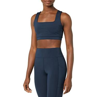 Imagem de EleVen by Venus Williams Sutiã esportivo icônico feminino, Meia-noite, M