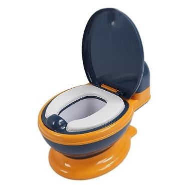 Imagem de Treinador de Penico de Transição para CriançAs, Limpeza Removível para Evitar Deslizamento, Toalete de Treinamento de Penico de Alta Simulação para Meninos e Meninas Com Suporte
