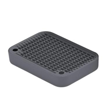 Imagem de IEUDNS Caixa coletora de areia para gatos, coletor de areia para gatos, mantenha-a arrumada, espessada, autolimpante, armazenamento de areia para gatos, Cinza Escuro