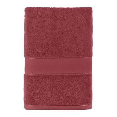 Imagem de Toalha de Banho Duomo Fio Penteado 520g/m Teka Gigante (Vermelho)