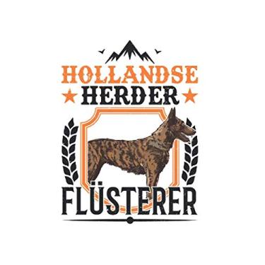 Imagem de Hollandse Herder Notizbuch: Hollandse Herder Flüsterer Holland Schäferhund / 6x9 Zoll / 120 karierte Seiten Seiten