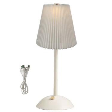 Imagem de Luminaria Abajur Mesa 3 Tons Led Bateria Recarregavel USB Casa Trabalho Quarto Cabeceira Sala Escritorio Recepçao Moderno Iluminaçao Decoraçao
